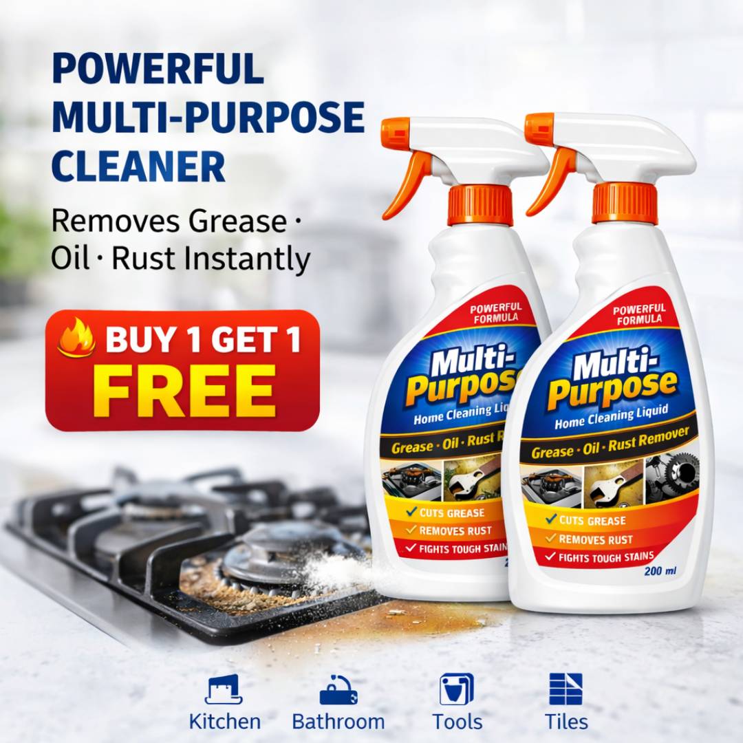 Multi-Purpose Home Cleaning Spray - Grease, Oil & Rust Remover | BUY 1 GET 2 FREE!