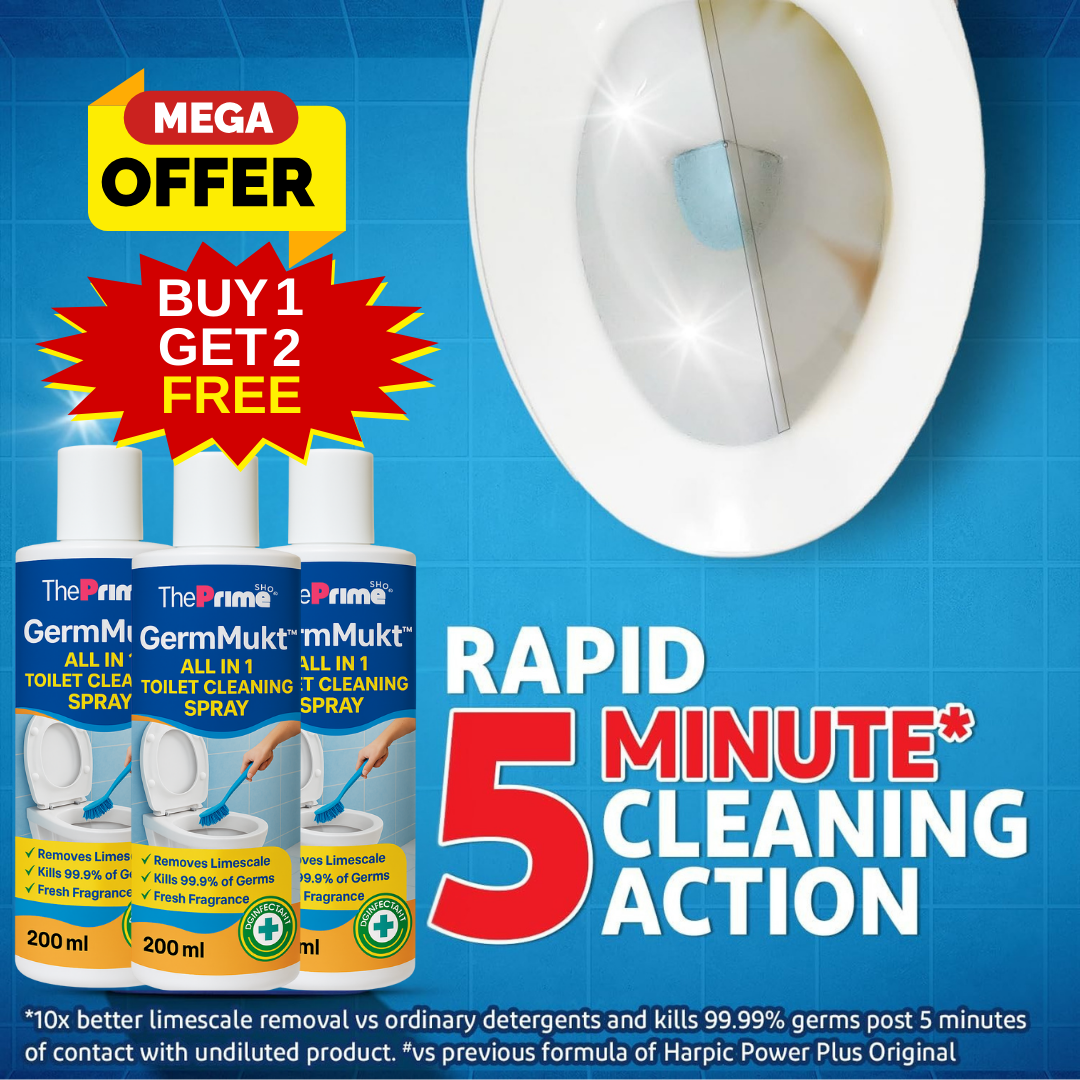 GermMukt™ All in 1 Toilet Cleaning Spray | Buy 1 Get 2 Free