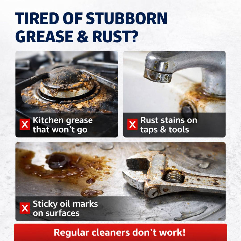 Multi-Purpose Home Cleaning Spray - Grease, Oil & Rust Remover | BUY 1 GET 2 FREE!