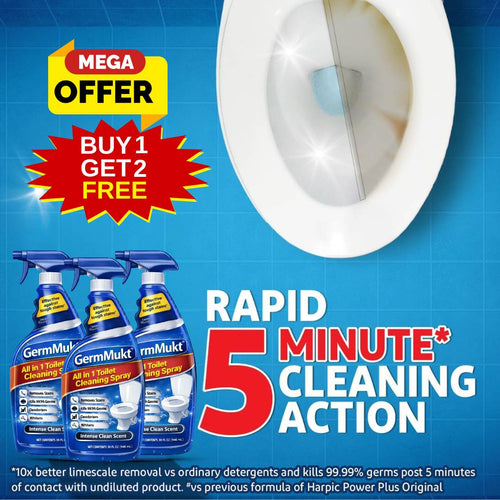 GermMukt™ All in 1 Toilet Cleaning Spray | BUY 1 GET 1 FREE!