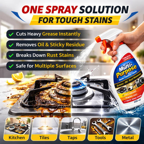 Multi-Purpose Home Cleaning Spray - Grease, Oil & Rust Remover | BUY 1 GET 2 FREE!