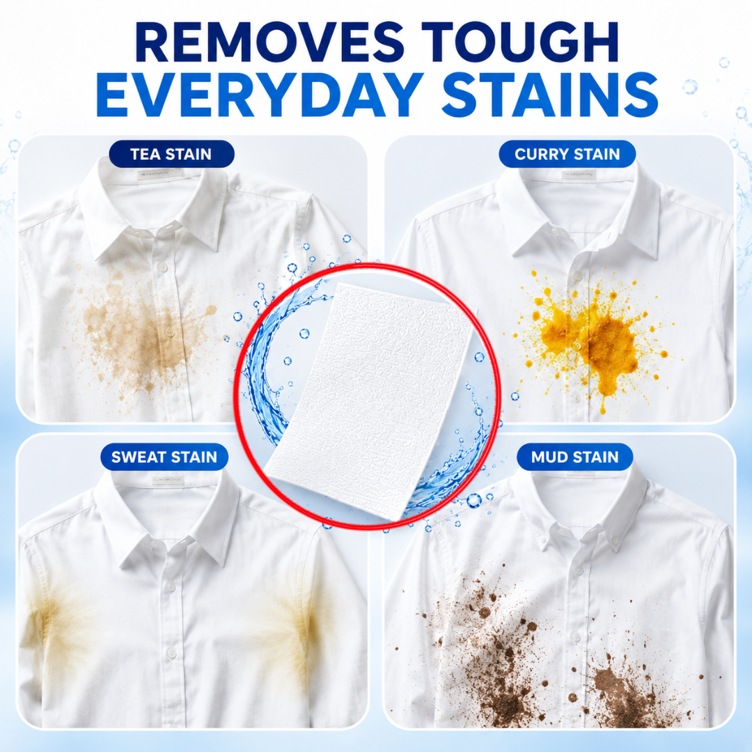 Laundry Colour Catcher Cleaning Sheets – Wash Whites & Colours Together | 50 Sheets | Buy 1 Get 1 Free
