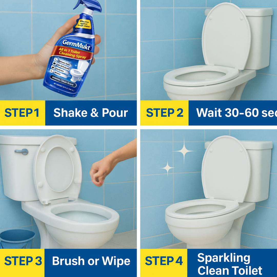 GermMukt™ All in 1 Toilet Cleaning Spray | BUY 1 GET 1 FREE!