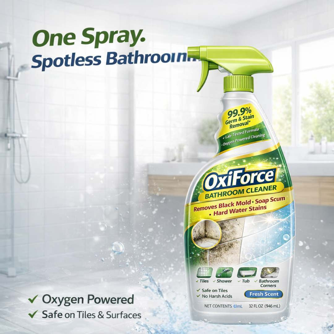 OxiForce Bathroom Cleaner | Shower, Tub & Tile Shine Every Corner | BUY 1 GET 1 FREE!