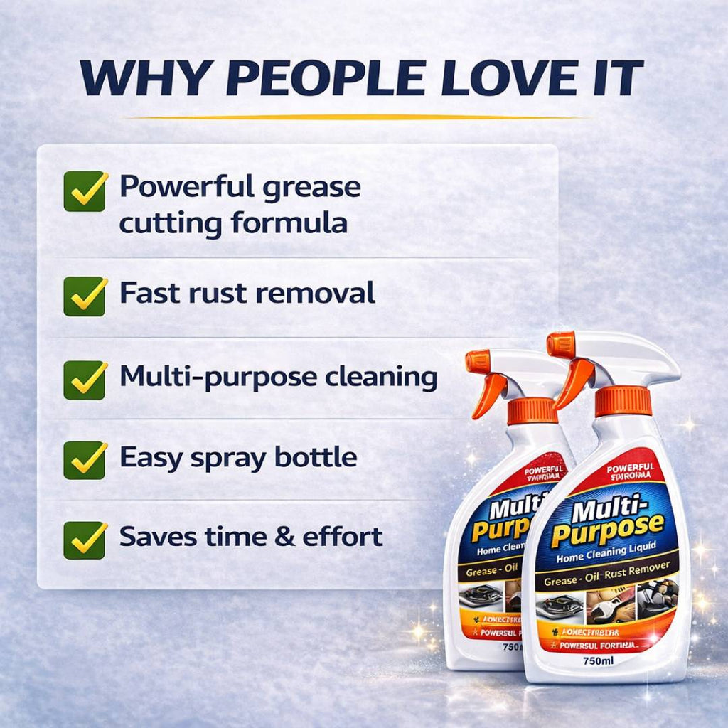 Multi-Purpose Home Cleaning Spray - Grease, Oil & Rust Remover | BUY 1 GET 2 FREE!