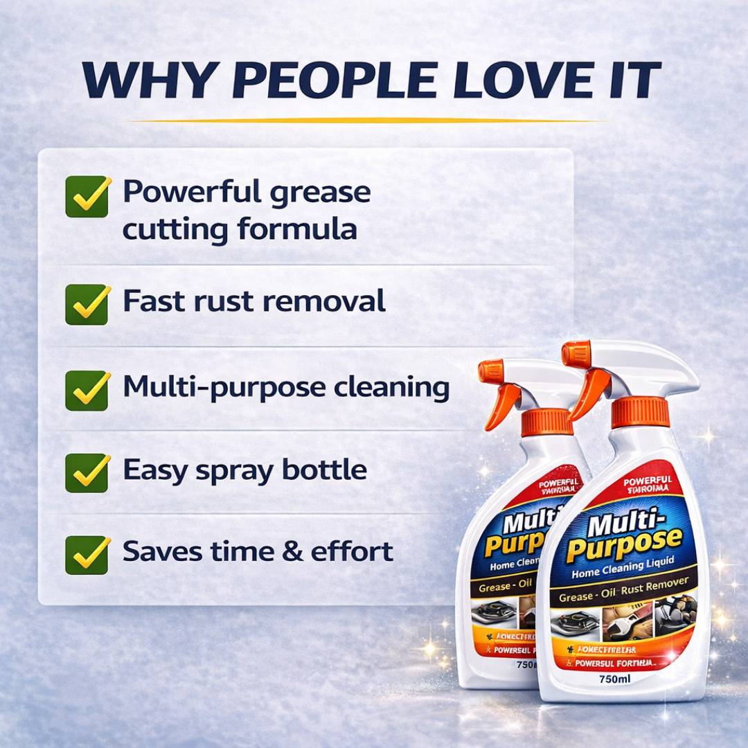 Multi-Purpose Home Cleaning Spray - Grease, Oil & Rust Remover | BUY 1 GET 2 FREE!